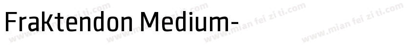 Fraktendon Medium字体转换